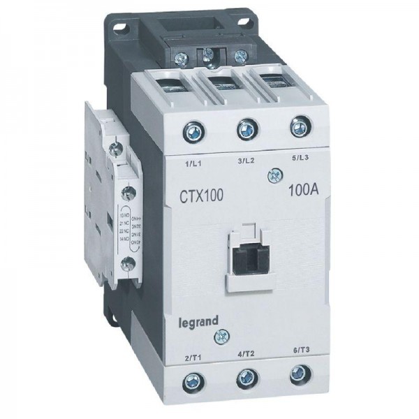  Контактор CTX-3 3P 100А 2НО 2HЗ ~24В торц. зажим Leg 416230 
