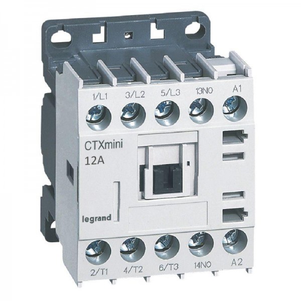 Контактор CTX-3 3P 12А 1НО ~24В мини Leg 417040 
