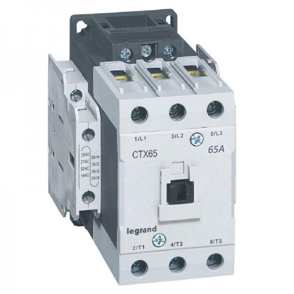 Контактор CTX-3 3P 65А 2НО 2HЗ ~24В торц. зажим Leg 416170 