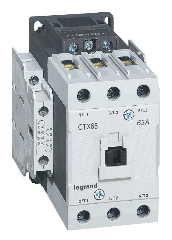  Контактор CTX-3 3P 65А 2НО 2HЗ ~110В торц. зажим Leg 416174 