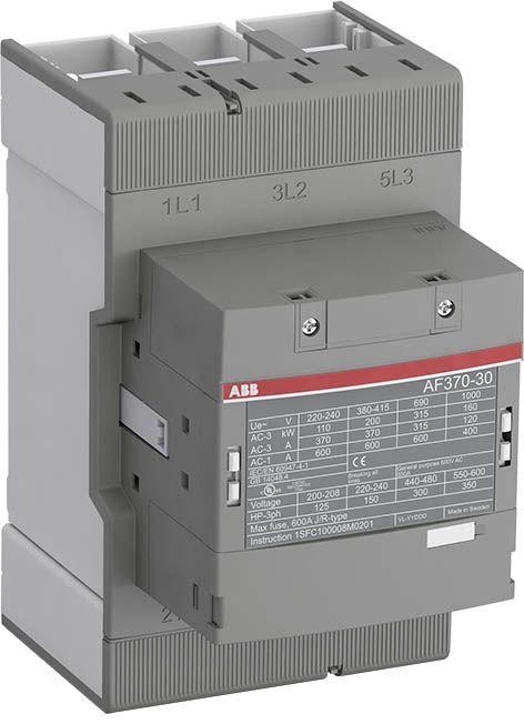  Контактор AF370-30-00-13 370А AC3 катушка 100-250В AC/DC ABB 1SFL607002R1300 
