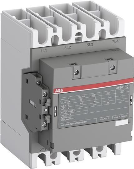  Контактор AF190-40-00-11 катушка 24-60В AC/DC ABB 1SFL487102R1100 