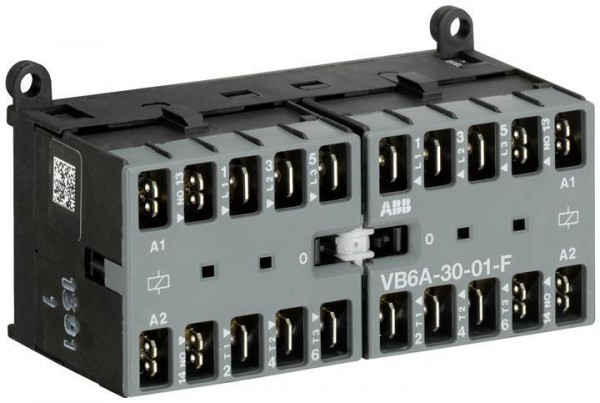  Миниконтактор реверсивный VB6A-30-01-F 9А 400В AC3 катушка 230В АС ABB GJL1211913R8010 