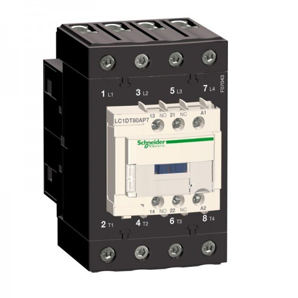  Контактор 4п EVERLINK AC1 415В 80А катушка управления 36В DC SchE LC1DT80ACD 