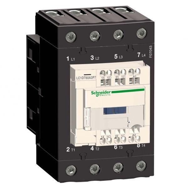  Контактор 4п EVERLINK AC1 415В 60А катушка управления 230В AC 50/60Гц SchE LC1DT60A3P7 