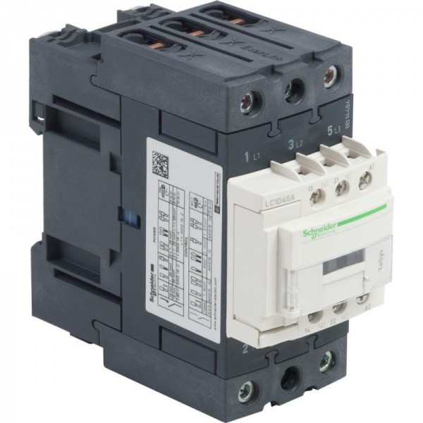  Контактор 3п EVERLINK AC3 440В 40А катушка управления 480В AC 50/60Гц SchE LC1D40AT7 