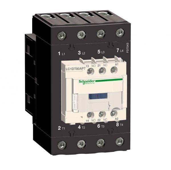  Контактор 4п EVERLINK AC1 415В 80А катушка управления 230В AC 50/60Гц SchE LC1DT80AP7 