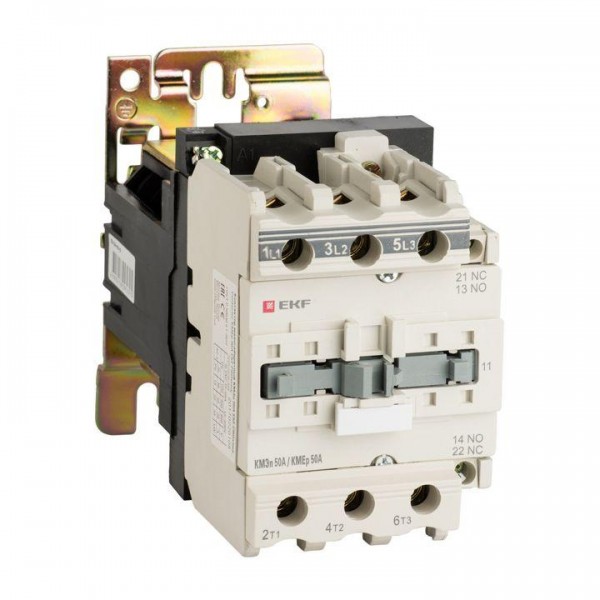  Контактор малогабаритный КМЭп 50А 24В DC 1NO 1NC PROxima EKF ctr-s-50-24-nc-p 