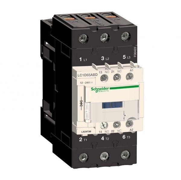  Контактор 3п 65А D65 1НО+1Н3 24В DC SchE LC1D65ABD 