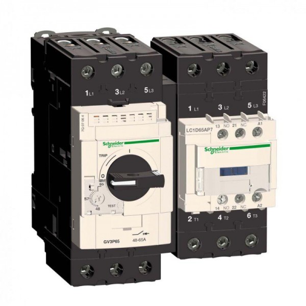  Контактор 3п 65А D65 1НО+1Н3 220В AC SchE LC1D65AP7 
