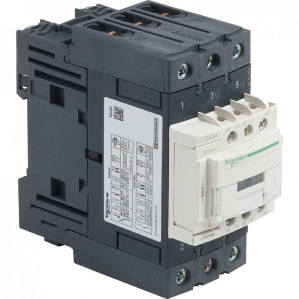  Контактор 3п 40А НО+НЗ 24В SchE LC1D40ABD 