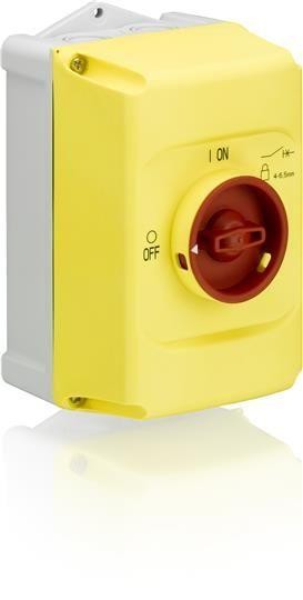  Бокс IB132-Y для MS116/132 IP65 с ручкой упр. жел/красн. ABB 1SAM201911R1011 