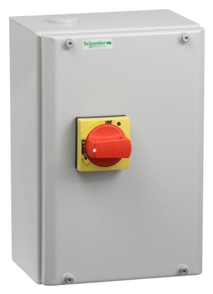  Корпус метал. для авт. GV3 рукоятка красн. SchE GV3PC02 