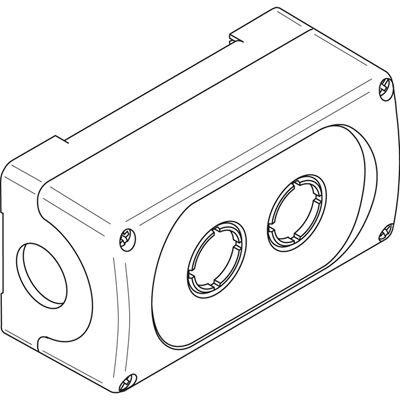  Корпус кнопочного поста MEP2-0 на 2 эл. ABB 1SFA611812R1000 