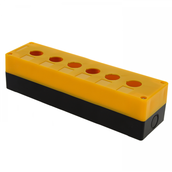  Корпус КП106 6 кнопок пластик. желт. EKF cpb-106-o 