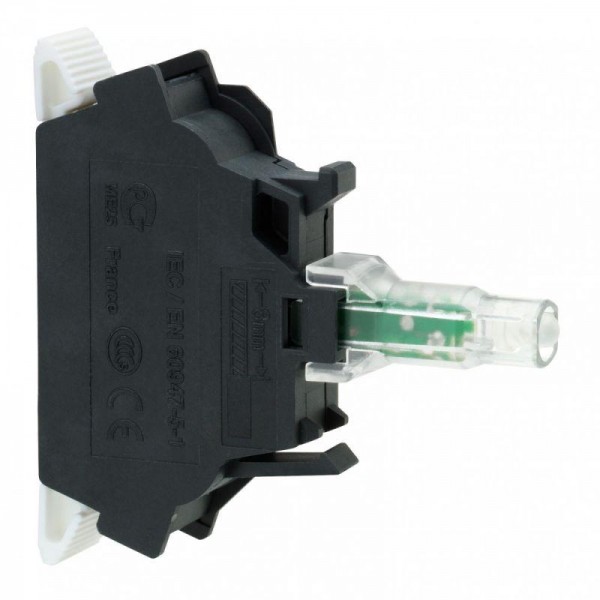  Блок контактов с LED 230В пруж. зажимы красн. SchE ZBVM45 