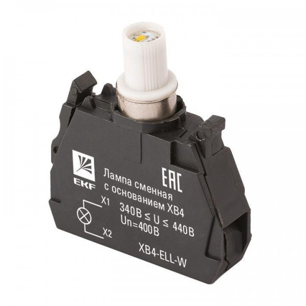  Лампа сменная c основанием XB4 бел. 400В PROxima EKF XB4-ELL-W 