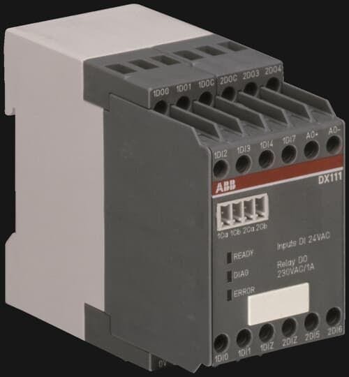  Модуль В/В UMC100 8DI 24/4DO-Реле/1AO DX111 ABB 1SAJ611000R0101 