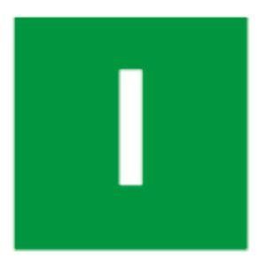  Шильдик "I" 11TQ18 зел. EATON 088007 