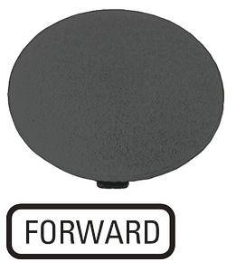  Шильдик кнопочный грибовидный "FORWARD" M22-XDP-S-GB15 черн. EATON 218291 