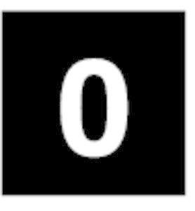  Шильдик "0" 80TQ25 черн. EATON 093134 