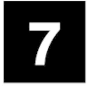  Шильдик "7" 87TQ25 черн. EATON 093288 