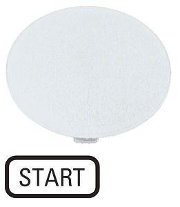  Шильдик кнопочный грибовидный "START" M22-XDP-W-GB1 черн. EATON 218284 