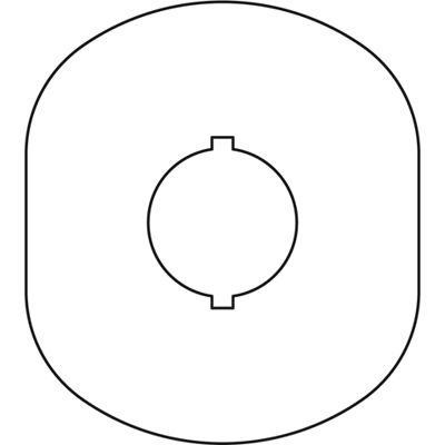  Шильдик MA6-1024 с без текста пласт. 1 место желт. ABB 1SFA611930R1024 