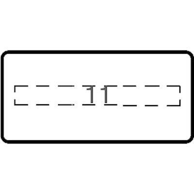  Шильдик MA6-1045 с текстом Stop ABB 1SFA611930R1045 