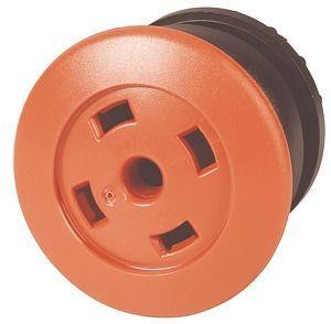  Головка кнопки M22S-DP-R-X грибовидная без фикс. пустая красн.; черн. лицевое кольцо EATON 216733 
