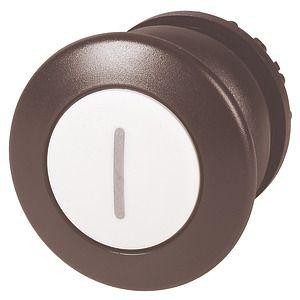  Головка кнопки M22S-DRP-W-X1 грибовидная с фикс. бел.; черн. лицевое кольцо EATON 216758 