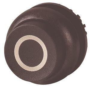  Головка кнопки M22S-DH-S-X0 выступающая без фикс. черн.; черн. лицевое кольцо EATON 216660 