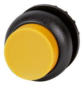  Головка кнопки M22S-DH-Y выступающая без фикс. желт.; черн. лицевое кольцо EATON 216647 