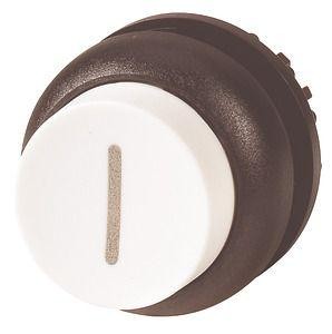  Головка кнопки M22S-DH-W-X1 выступающая без фикс. бел.; черн. лицевое кольцо EATON 216662 