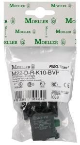  Кнопка без фиксации 1НО 24В DC с подсвет. M22-DL-G-K10LED-BVP зел. EATON 110930 