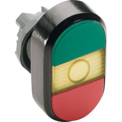  Кнопка двойная MPD3-11Y (зел./красн.) желт. линза с текстом "ON/OFF" ABB 1SFA611132R1103 