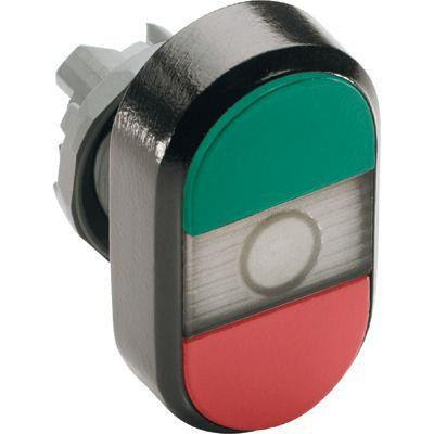  Кнопка двойная MPD3-11С (зел./красн.) прозр. линза с текстом "ON/OFF" ABB 1SFA611132R1108 