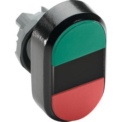  Кнопка двойная MPD4-11B START/STOP (зел./красн.) непрозр. черн. линза с текстом ABB 1SFA611133R1106 