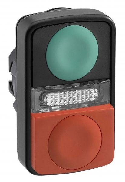  Головка для кнопки двойн. без маркир. + Led SchE ZB5AW7L3740 