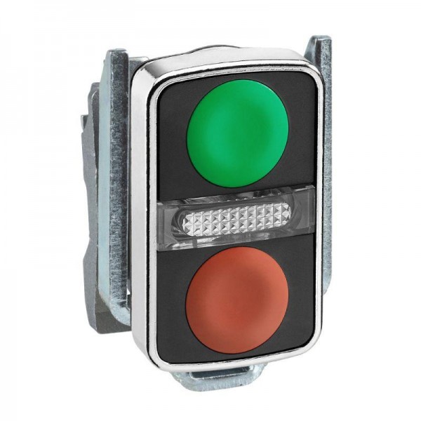  Головка для кнопки двойн. без маркир. + Led SchE ZB4BW7A3740 