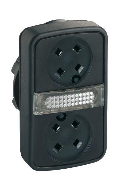  Головка для кнопки двойн. без вставок + Led SchE ZB5AW7A9 