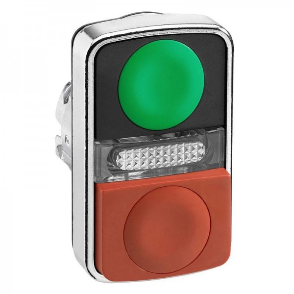  Головка для кнопки двойн. без маркир. + Led SchE ZB4BW7L3740 