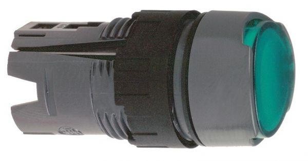  Кнопка круглая с подсветкой зел. SchE ZB6AF3 
