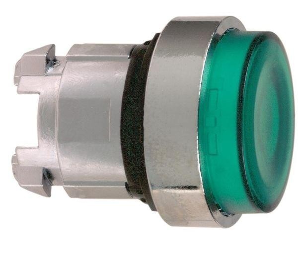  Головка для кнопки 22мм зел. с подсветкой SchE ZB4BW133 