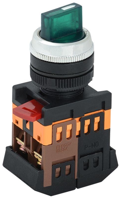 Переключатель ANCLR-22-3 на 3 фикс. полож. зел. 1з+1р ИЭК BSW10-ANCLR-3-K06 