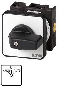  Выключатель кулачковый 1P Ie=12А Пол HAND-0-AUTO 45град. 48х48мм перед. креп. T0-1-15431/E EATON 019872 