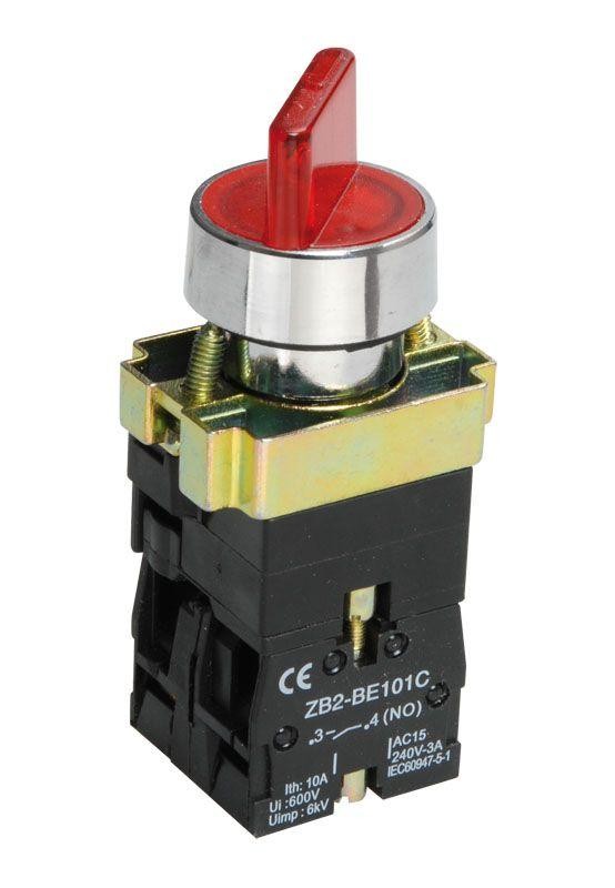  Переключатель LAY5-BK2465 на 2 полож. красн. ИЭК BSW90-BK-2-K04 
