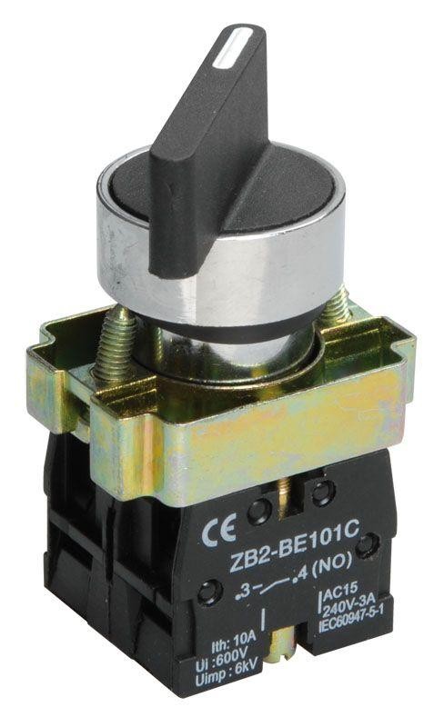  Переключатель LAY5-BJ33 на 3 полож. черн. I-O-II дл. ручка IEK BSW70-BJ-3-K02 