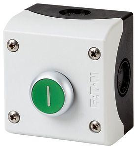  Кнопка в корпусе 1НО+1НЗ M22-D-G-X1/KC11/I зел. EATON 216522 