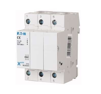  Держатель предохранителя 10х38 3п C10-SLS/32/3-L EATON 112228 
